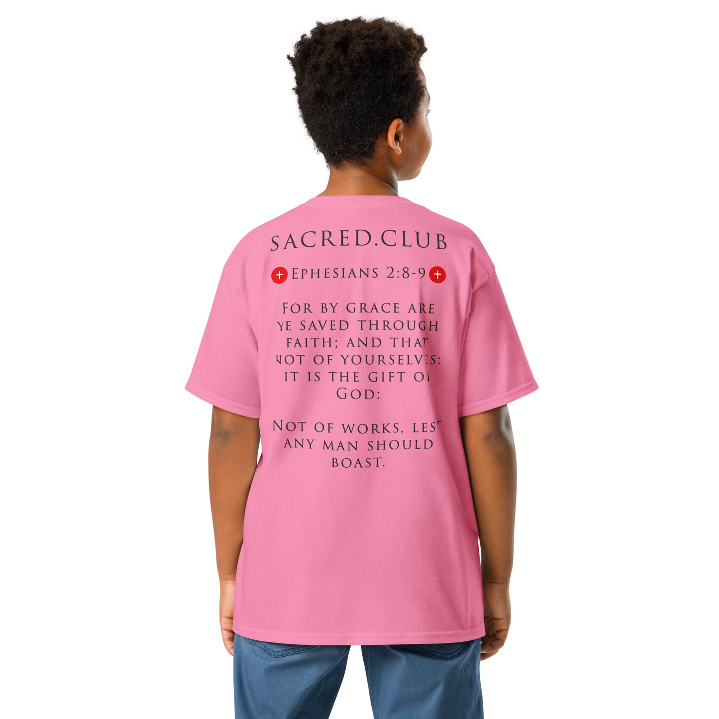 Children's Sacred Club Classic T-Shirt - Ephesians 2:8-9 Edition