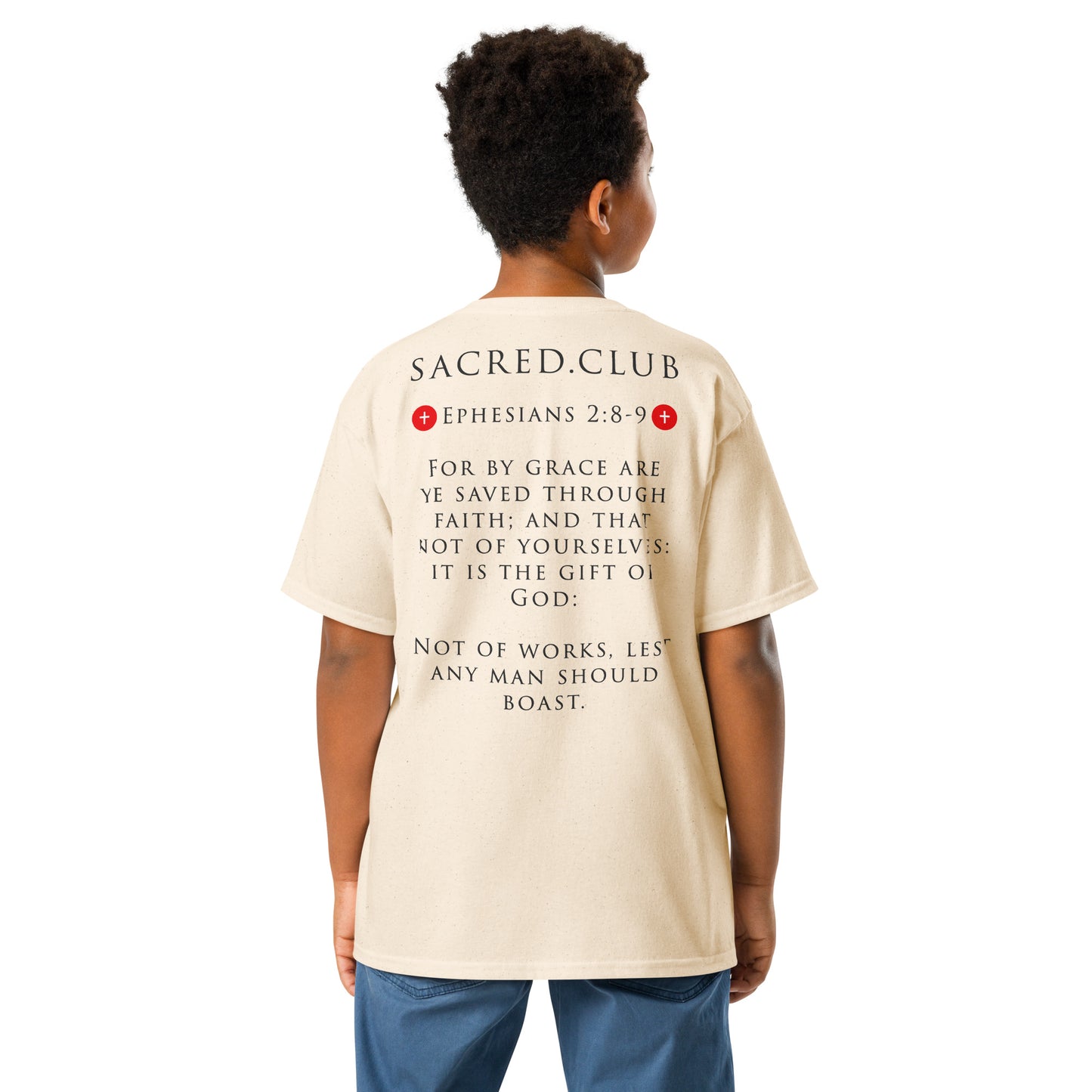 Children's Sacred Club Classic T-Shirt - Ephesians 2:8-9 Edition