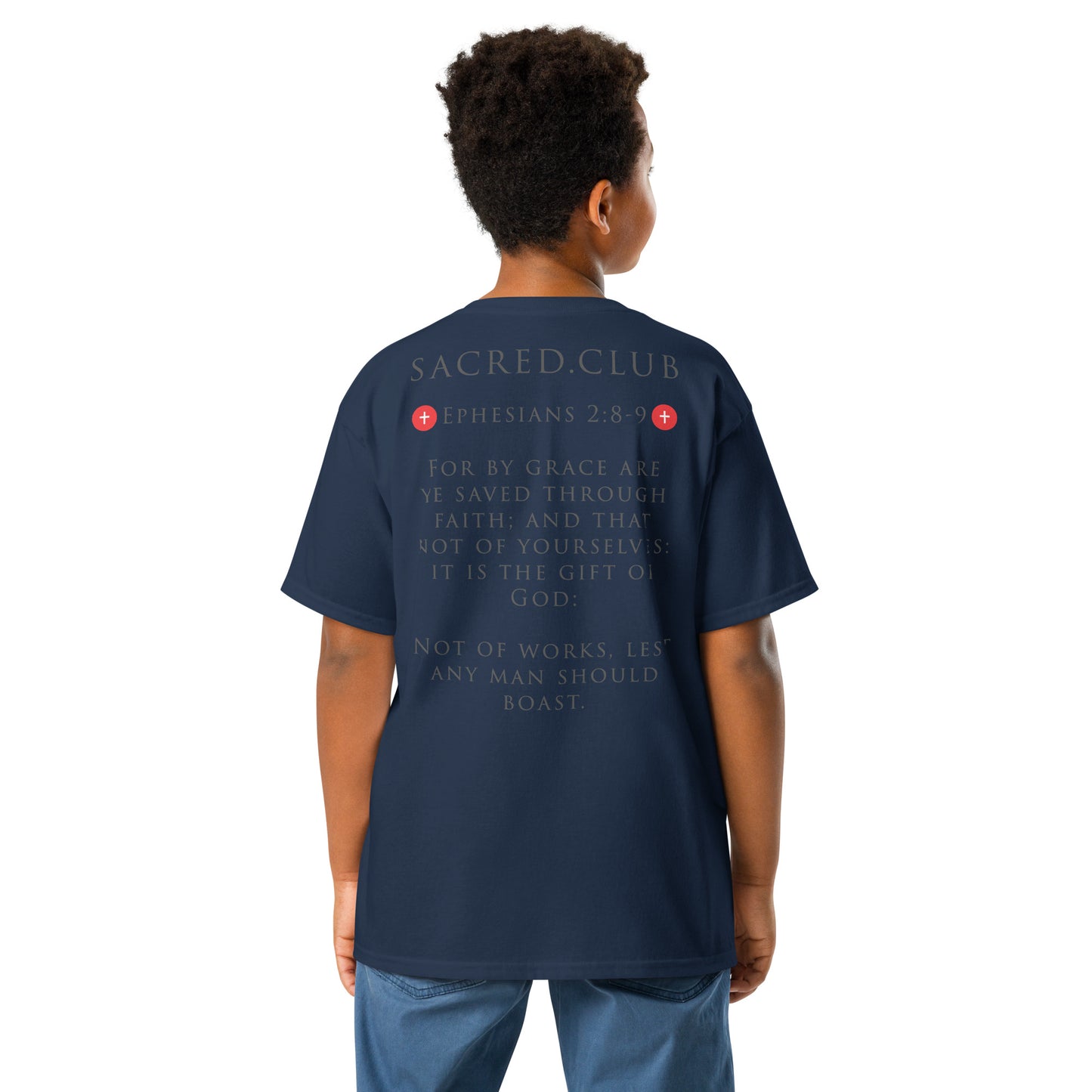 Children's Sacred Club Classic T-Shirt - Ephesians 2:8-9 Edition